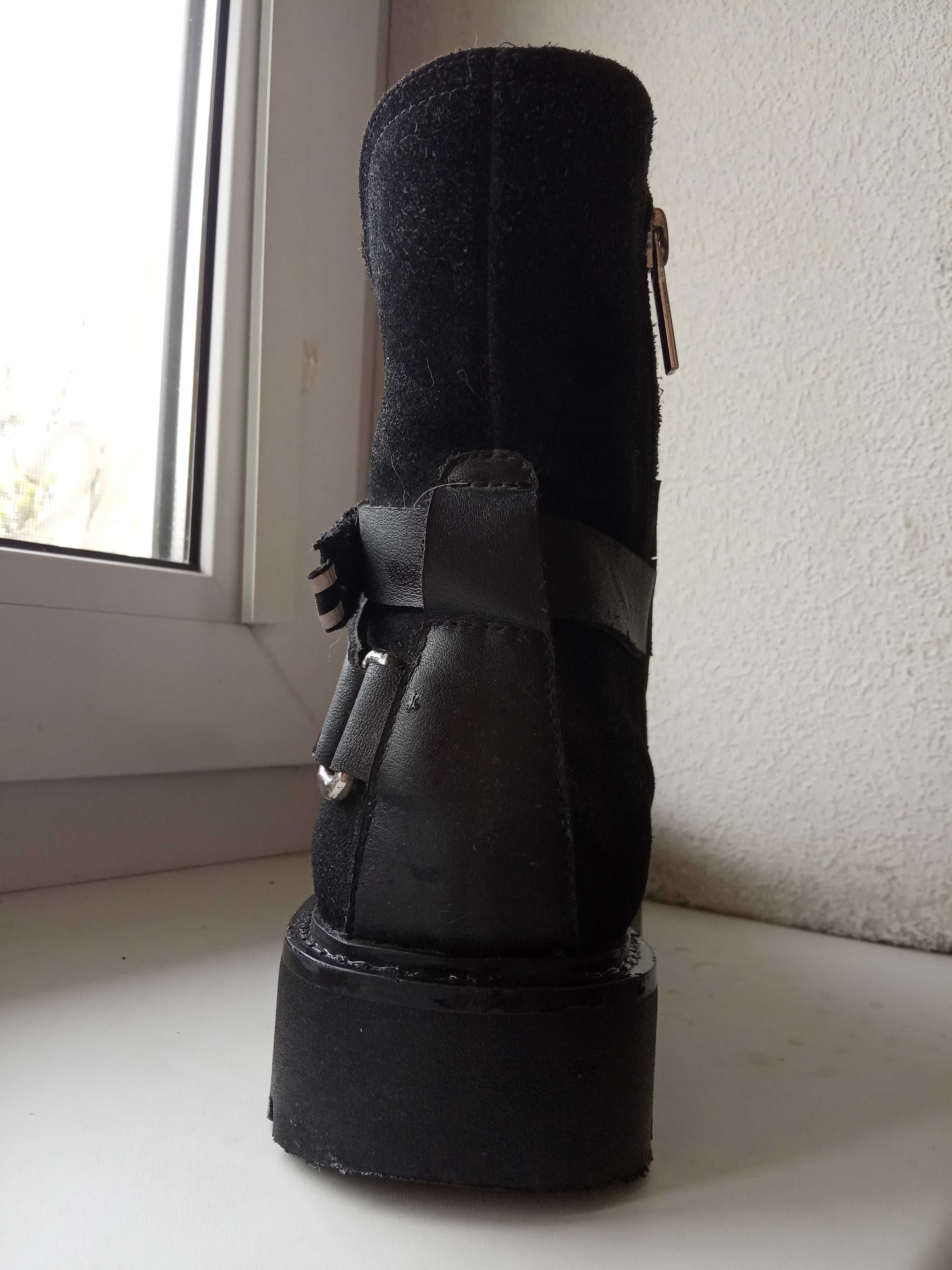 Челси зима ботинки женские Cybele 38 черные чорні 24 см