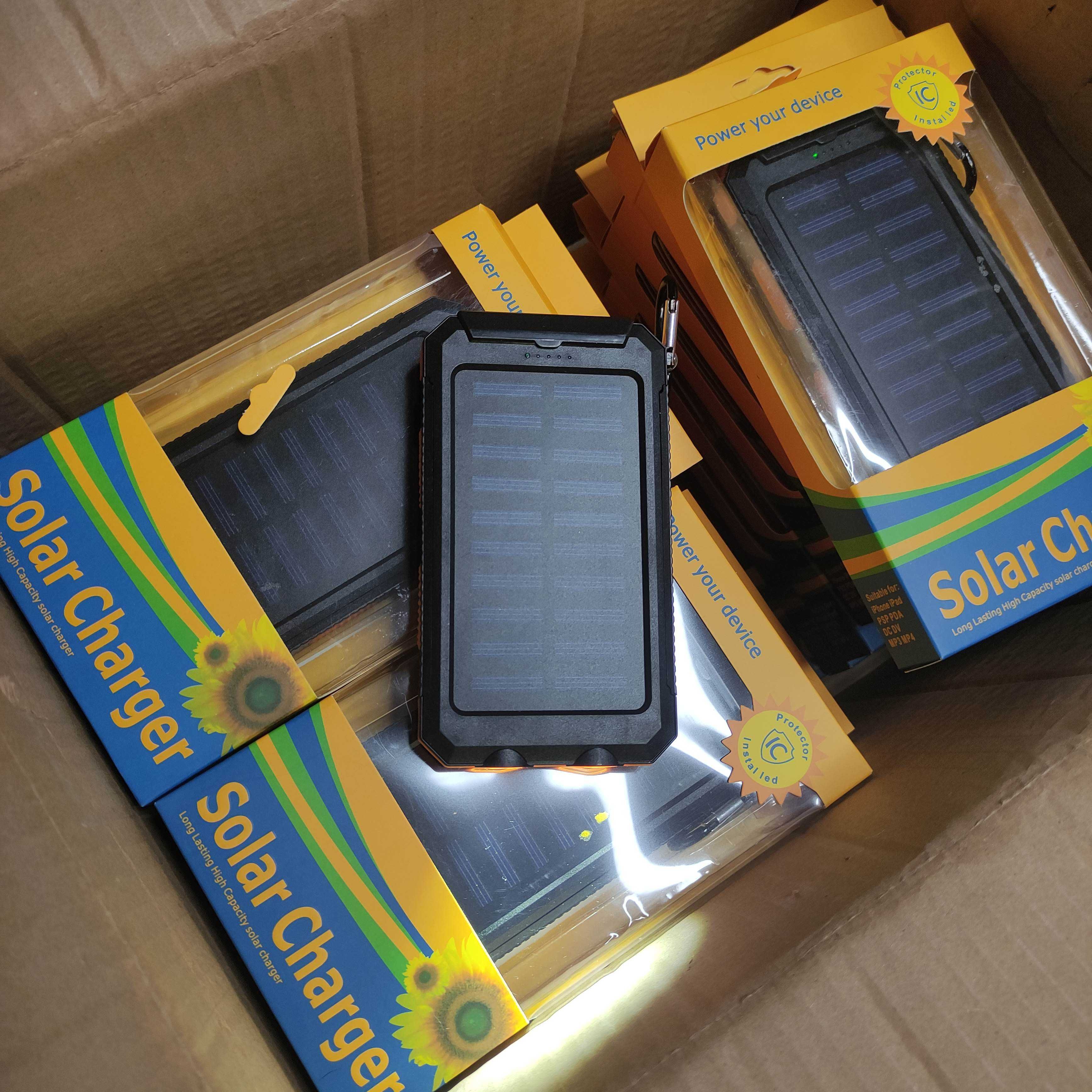 Повербанк Solar Power Bank 20000 павербенк сонячна панель батарея