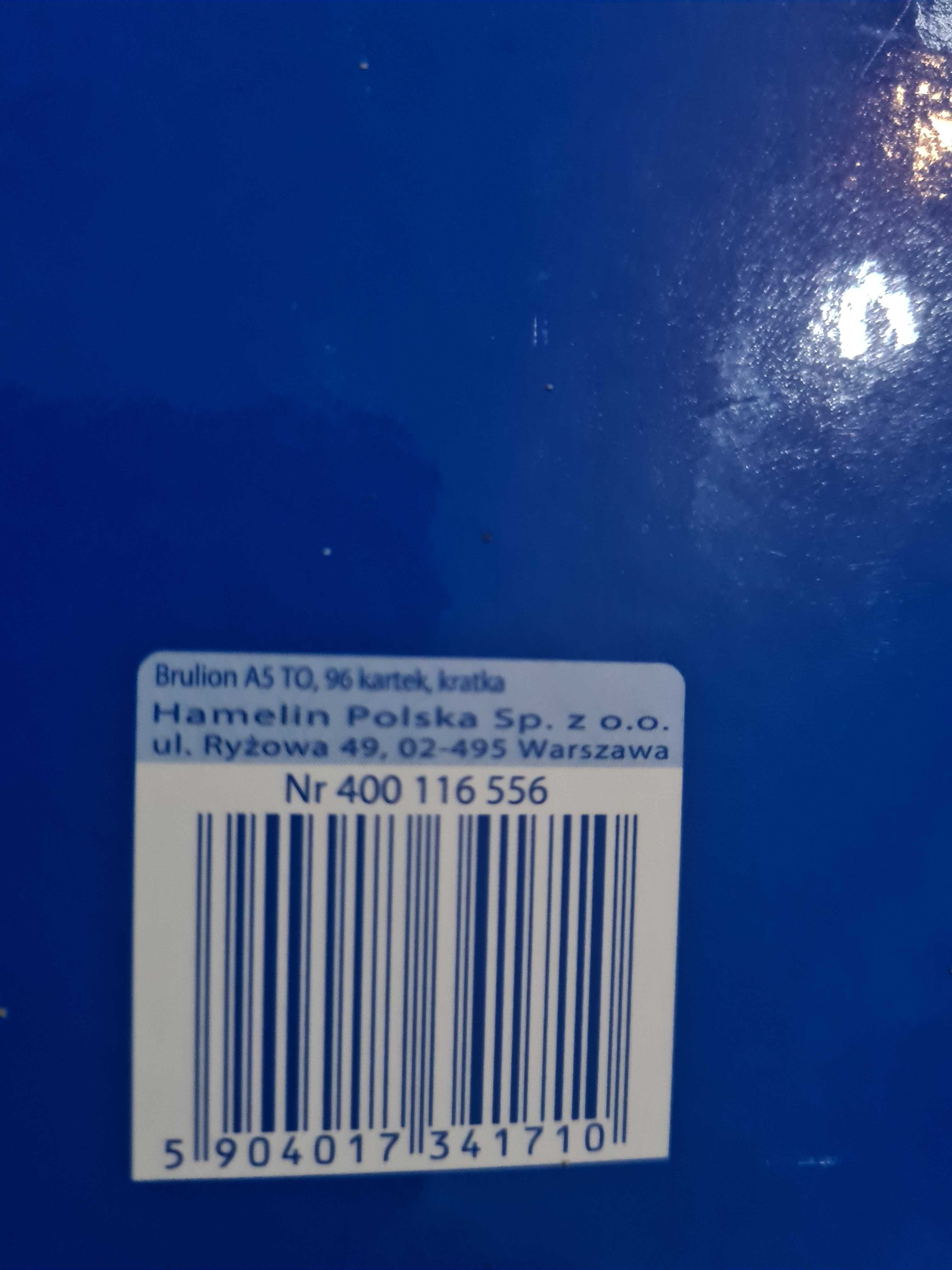 2 szt. Brulion A5, 96 kartek, kratka, twarda okładka
