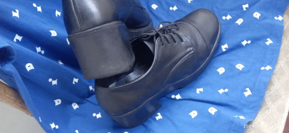 Туфли-полуботинки, кожа, стелька 25