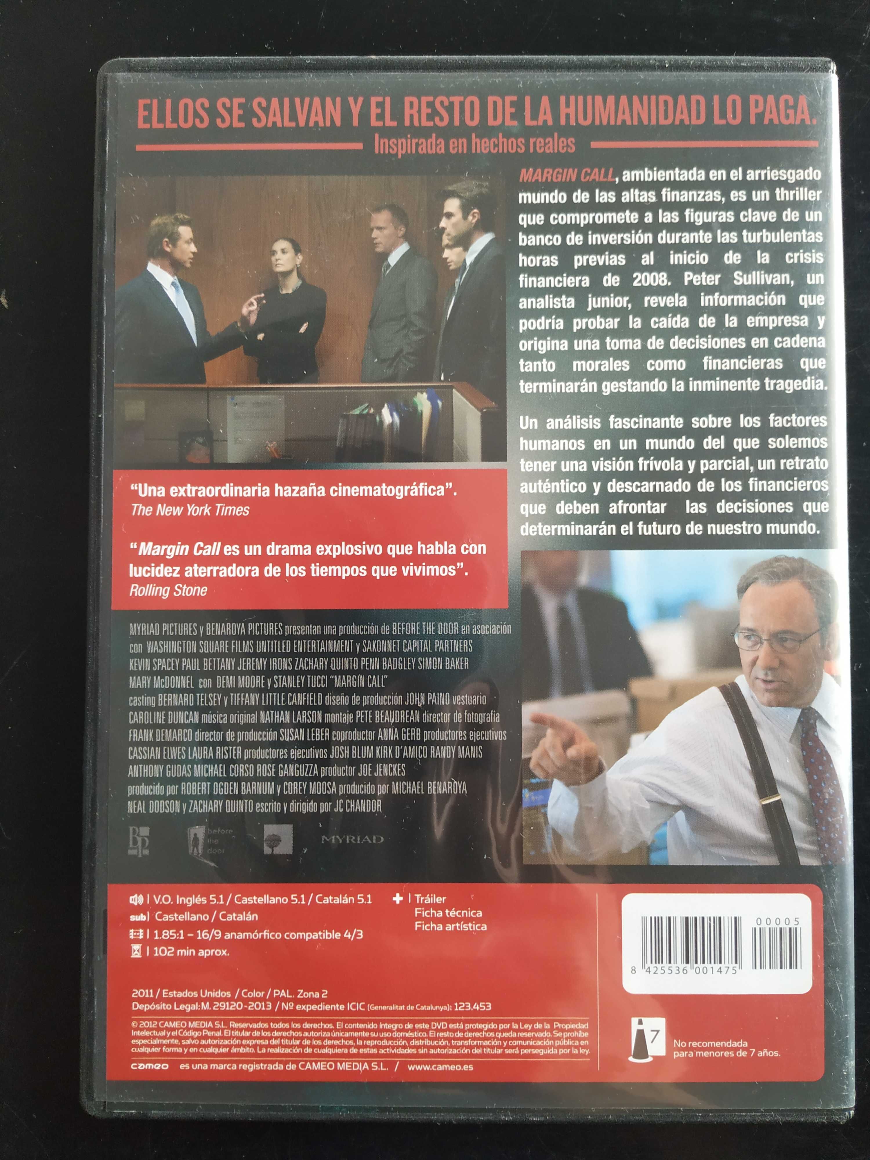 Margin Call (DVD) (Audio - Angielski, Hiszpański, Kataloński)