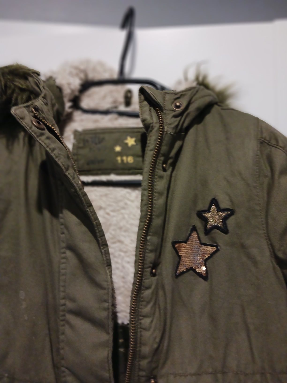 Parka khaki rozmiar 110