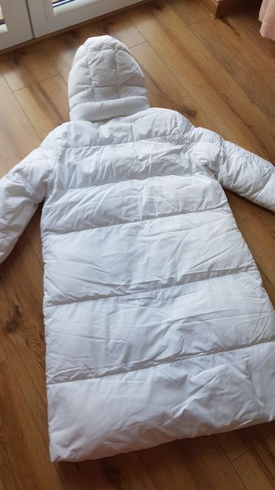 Tommy Hilfiger Ess kurtka płaszcz damski biały ciepły zimowy S / M