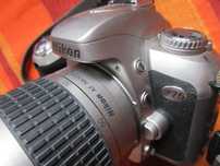 Máquina Fotográfica Nikon F75 SLR Analógica com duas Objectivas