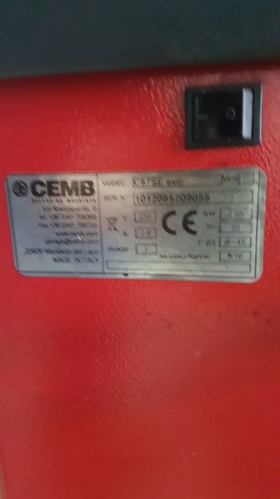 Wyważarka cemb c87 sonar, pneumatyczny uchwyt