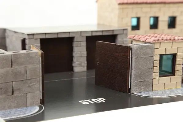 Керамічний конструктор з міні-цеглинок Військова база Wise elk