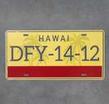 Tablica rejestracyjna Ameryka hawaii metalowa