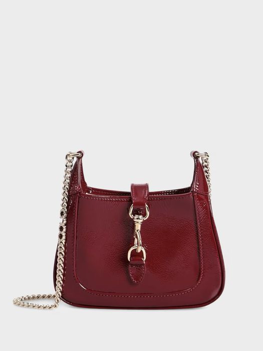 Червона | бордо сумка Jackie Notte від Gucci | 1:1