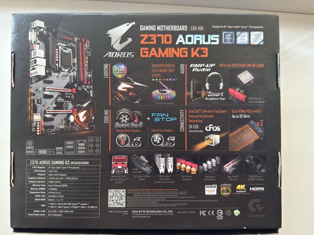 Комплект i5 9400f/z370/ddr4/nvme/rx460/eom win 11