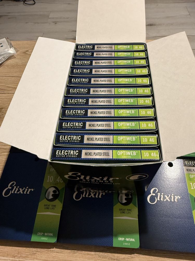 Struny Elixir OptiWeb 10-46 polska dystrybucja oryginalne faktura.