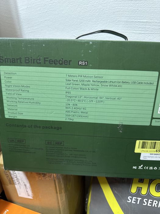 Розумна годівниця для птахів