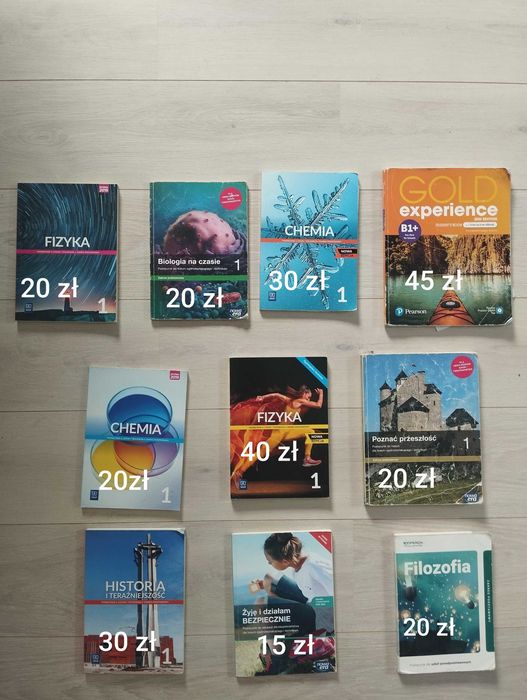 podręczniki do klasy 1,2 technikum /liceum