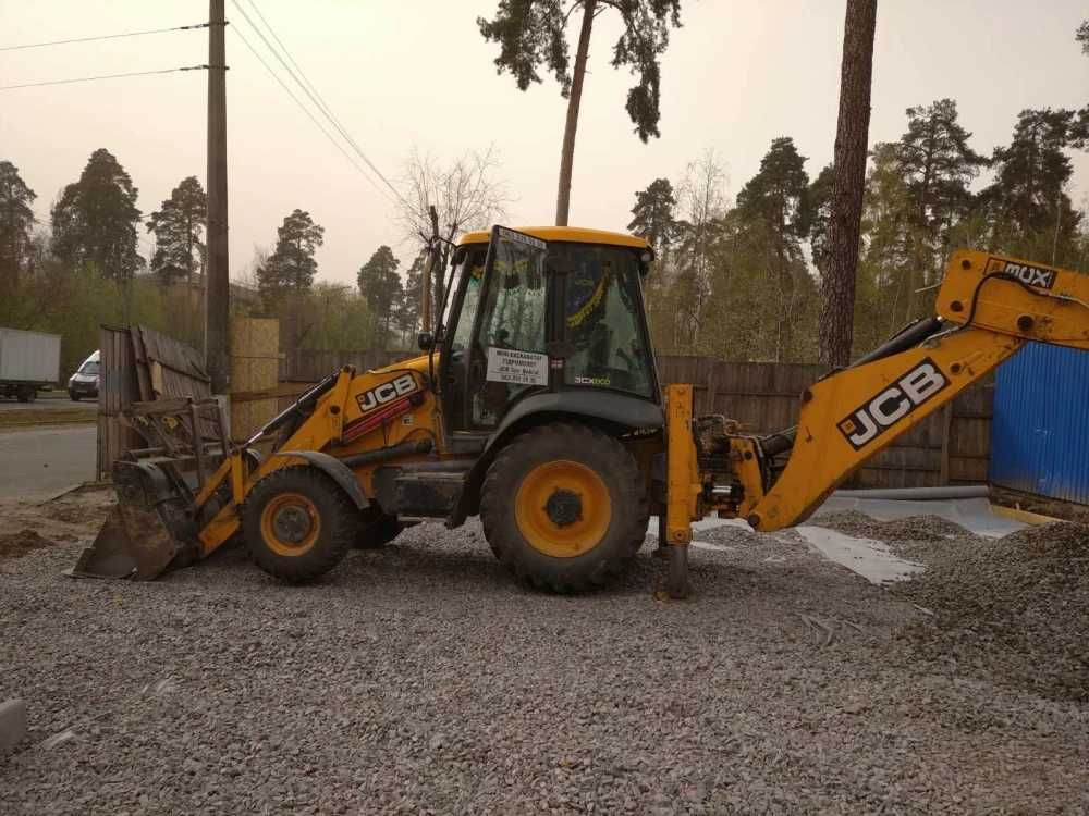 Оренда екскаватора послуги навантажувача колісного JCB 3cx