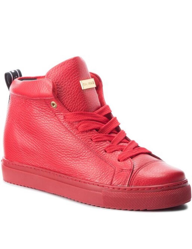 Eva Minge Boadilla czerwone skorzane sneakersy 38