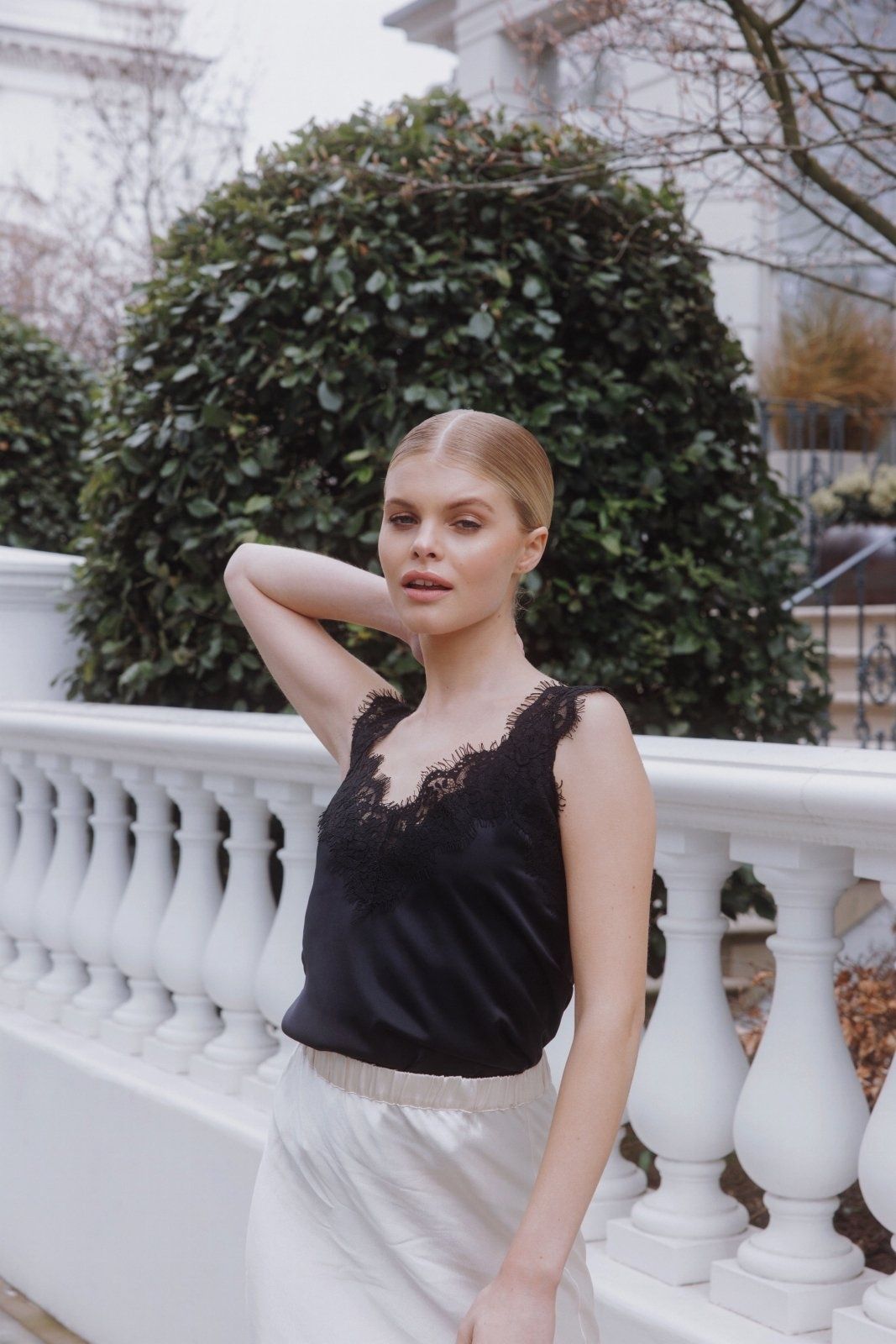 Sinead Keary rozmiar M jedwabny top koszulka