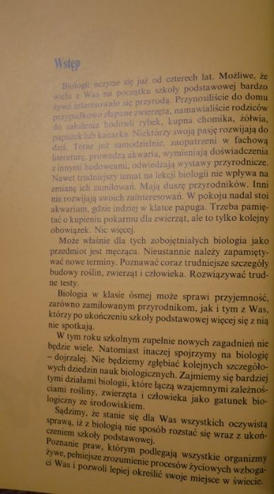 Podręcznik do Biologii do klasy 8
