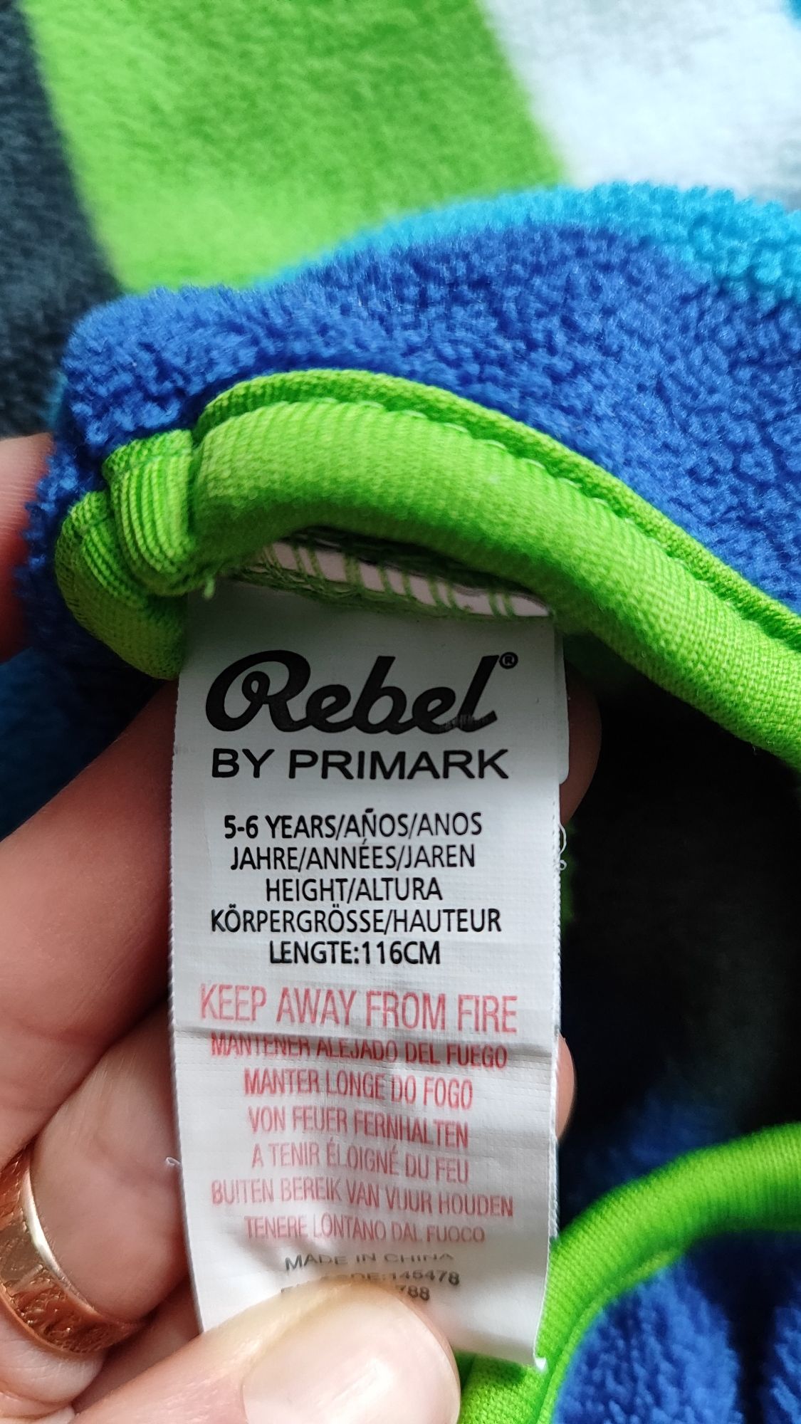 Фліска Rebel Primark 5-6 років 116 см флиска флісова