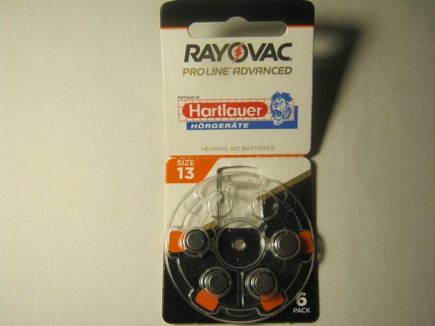 Батарейка для слуховых аппаратов RAYOVAC V13 (PR48)