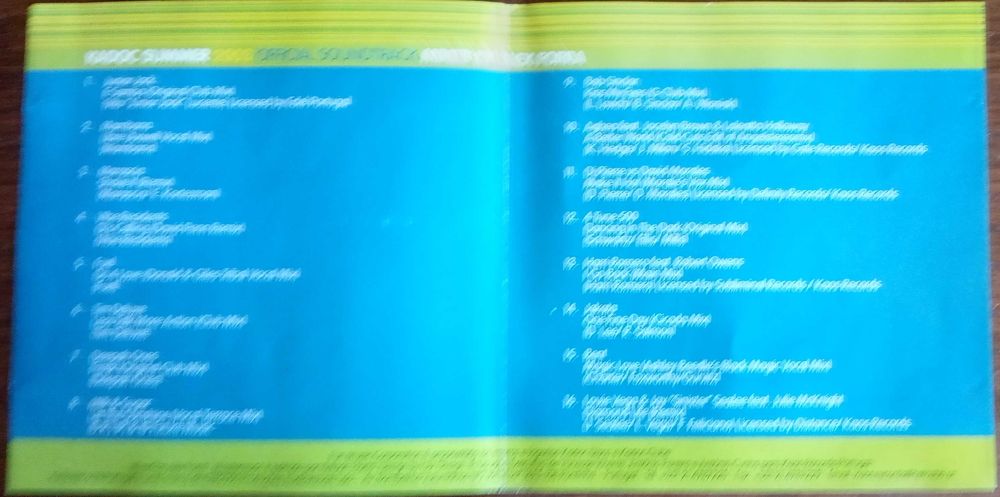 Summer 2003 - - - - - Official Soundtrack - - - - - CD