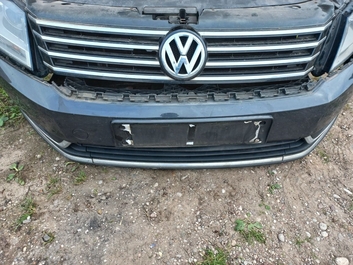 Kompletny przód maska zderzak pas przedni vw passat b7