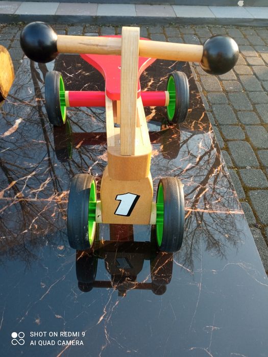 Rowerek  rower drewniany dziecięcy biegowy