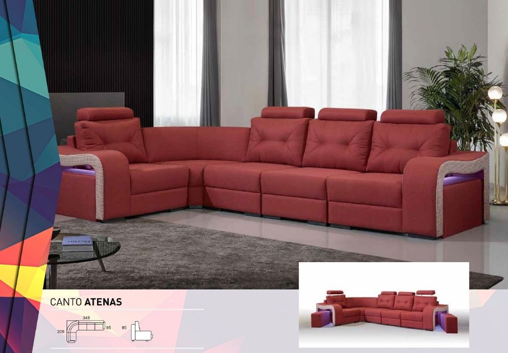 SOFA Canto NOVO - FABRICA - varias cores