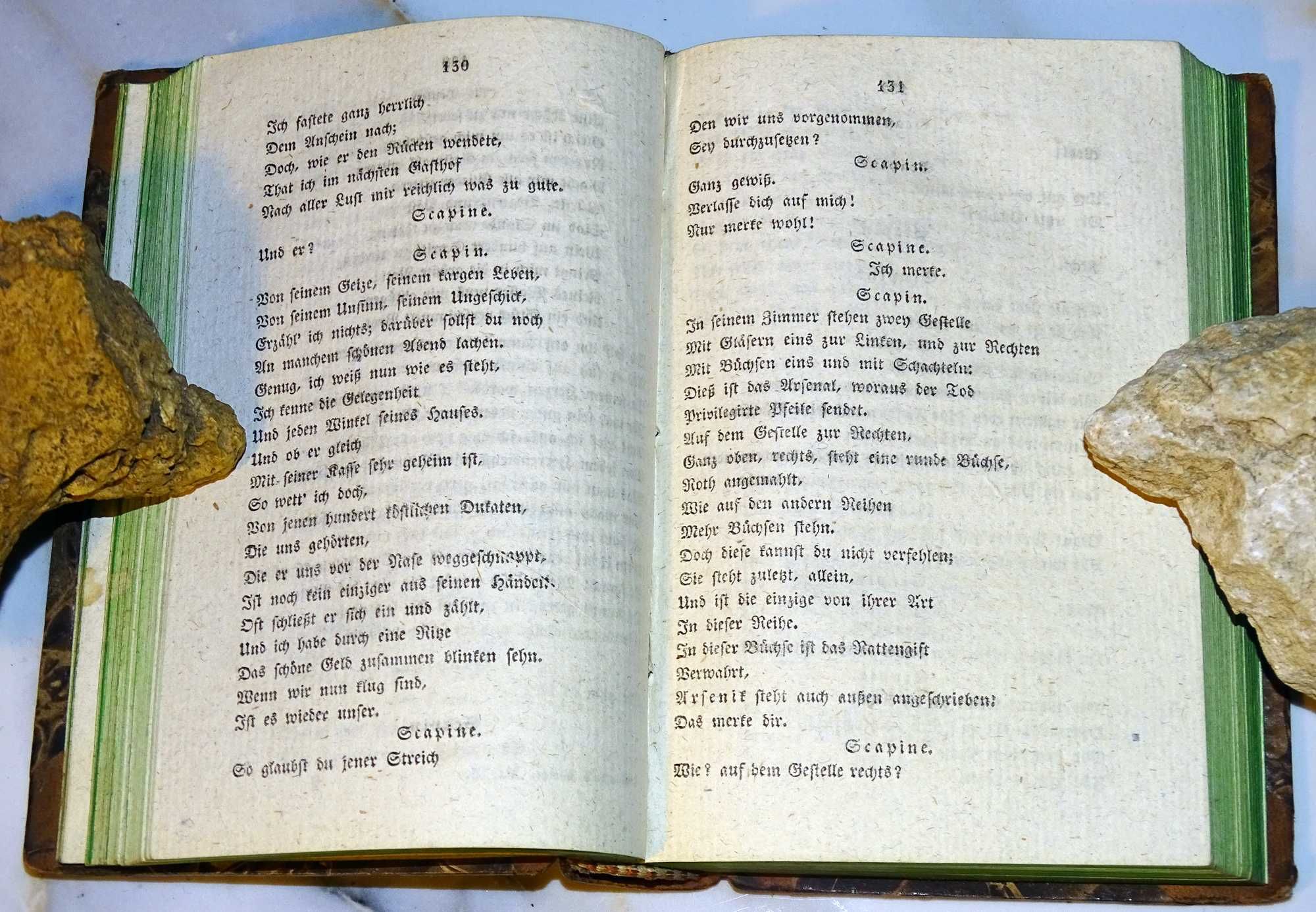 GOETHE Sztuki. Czarodziejski flet. 1828 r. skóra autentyk