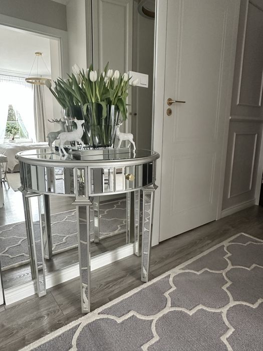 konspola lustrzana polokragła glamour nowoczesna polecam