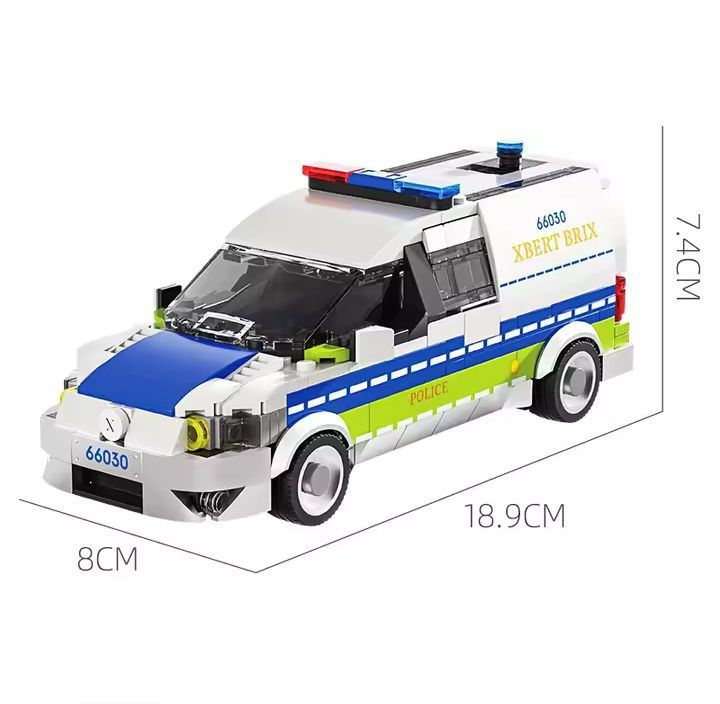 Auto policja z klocków