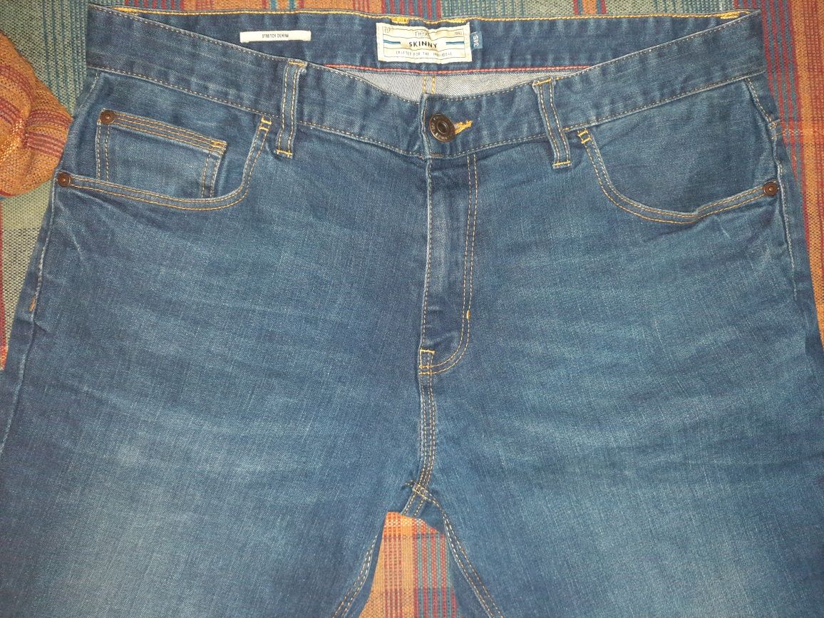 NEXT Jeansy Denim Pas 94cm W37 L39 Skinny Stretch Dżinsy