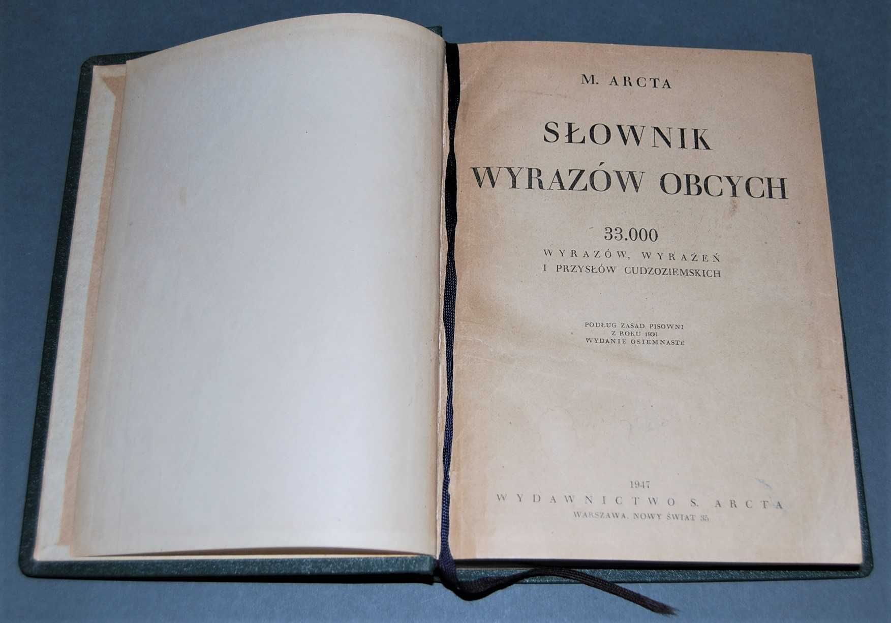 Słownik Wyrazów Obcych Wyd 1947r Starocia