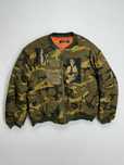 бомбер Raf Simons Nylon Patched Camouflage Bomber