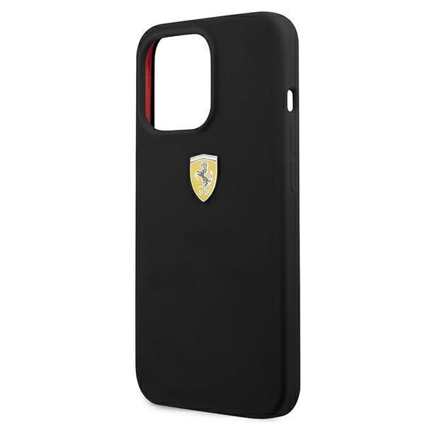 Etui Ferrari Silicone do iPhone 13 Pro / 13 6,1" – Czarny