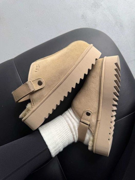 Жіночі зимові уггі UGG Lo Lowmel Sneaker Cream (бежеві) ugg-0122