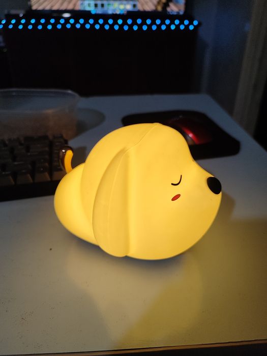 ночник собачка мягкий резиновый