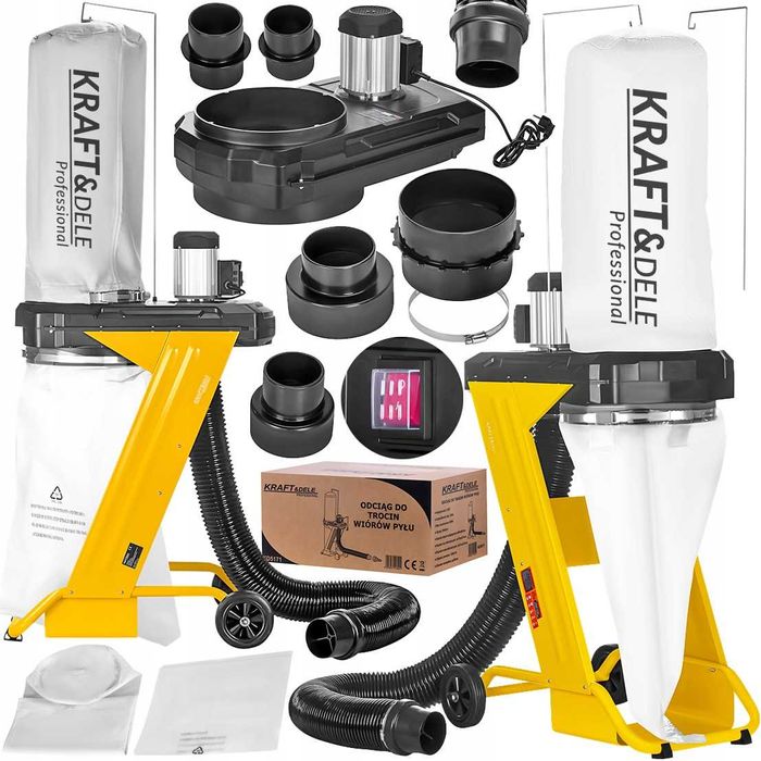 Odciąg do Trocin Wiórów Pyłu Pochłaniacz Wydajny 600W New Model Jakość