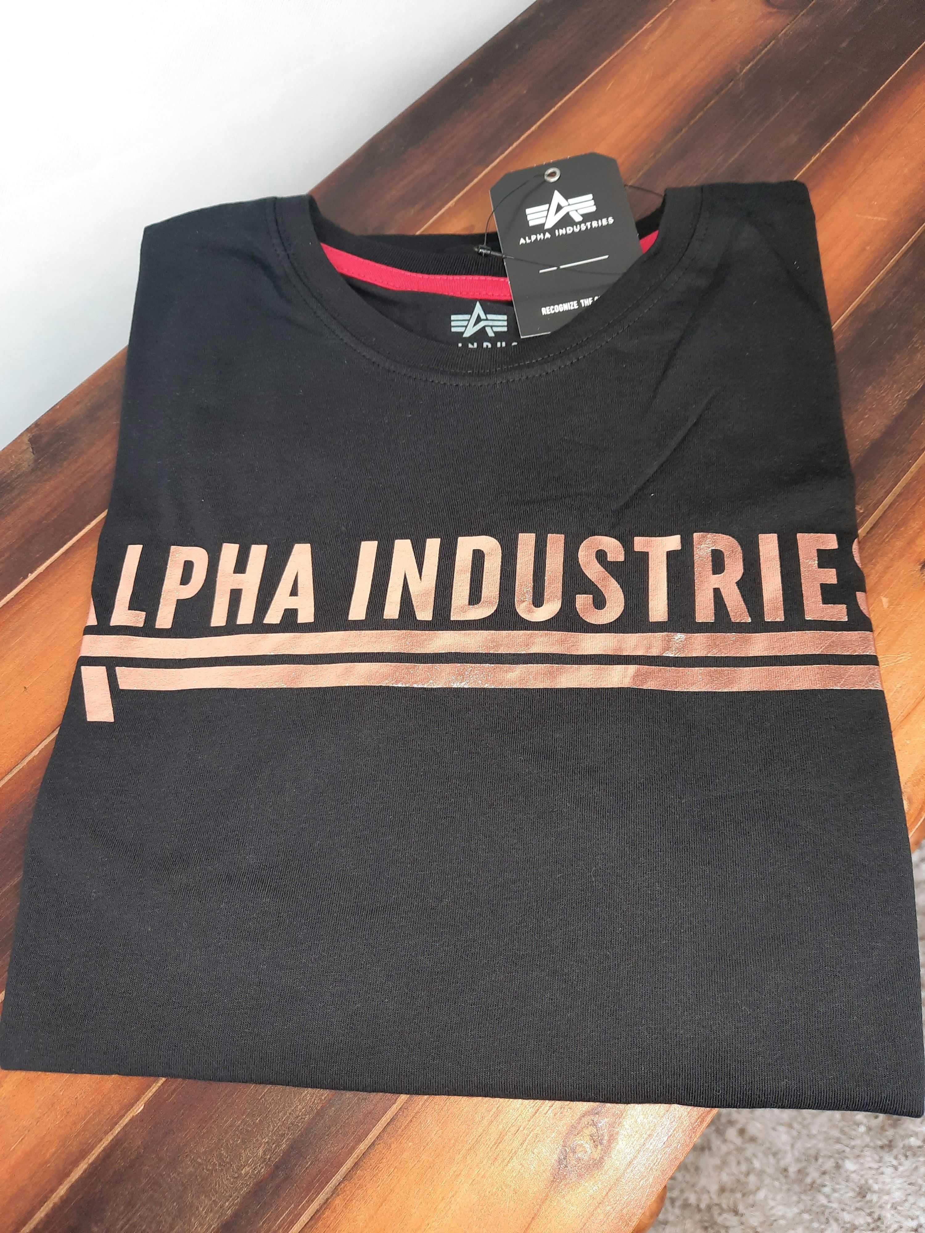 ALPHA INDISTRIES t-shirt T 126505FP czarny