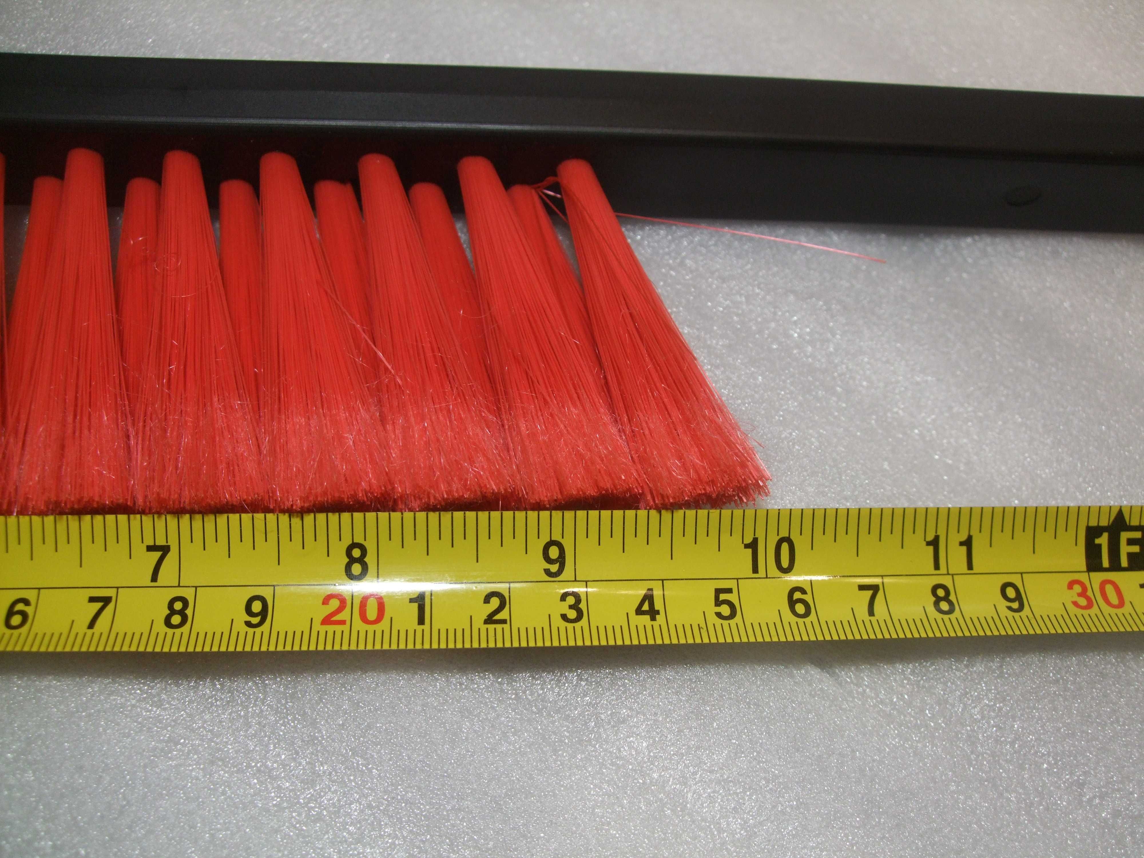 ZMIOTKA SZCZOTKA  Plastikowa Rączka WĄSKA DŁUGA WŁOSIE Nylon 45/25 cm