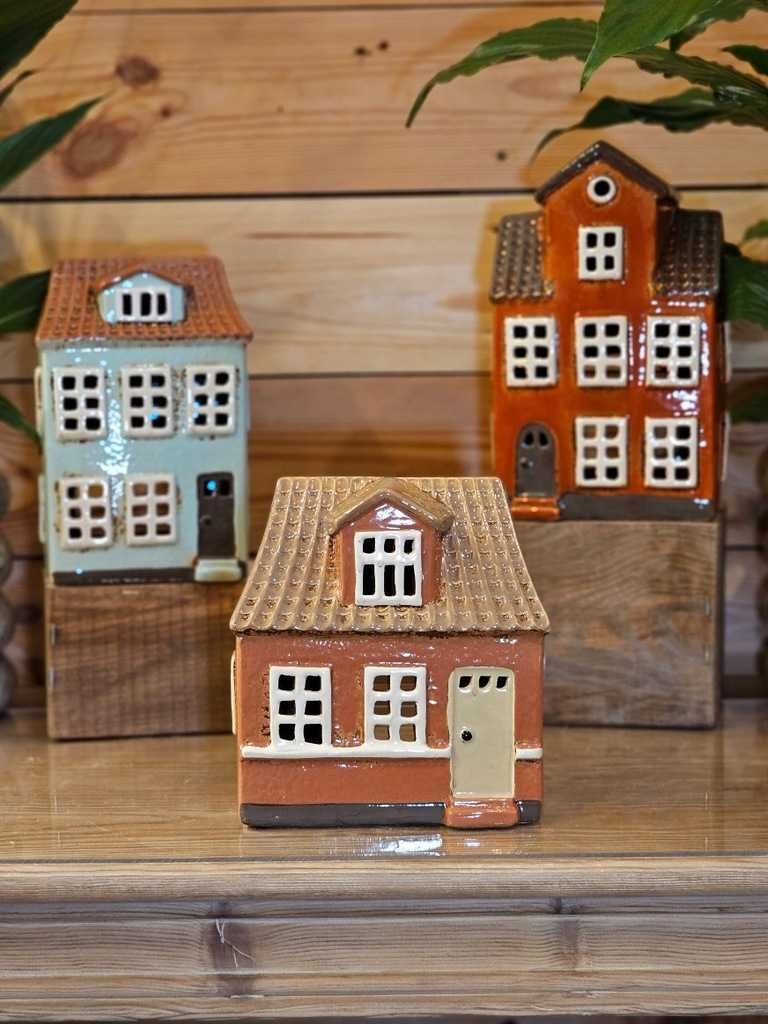 Domek ceramiczny lampion na tealighty