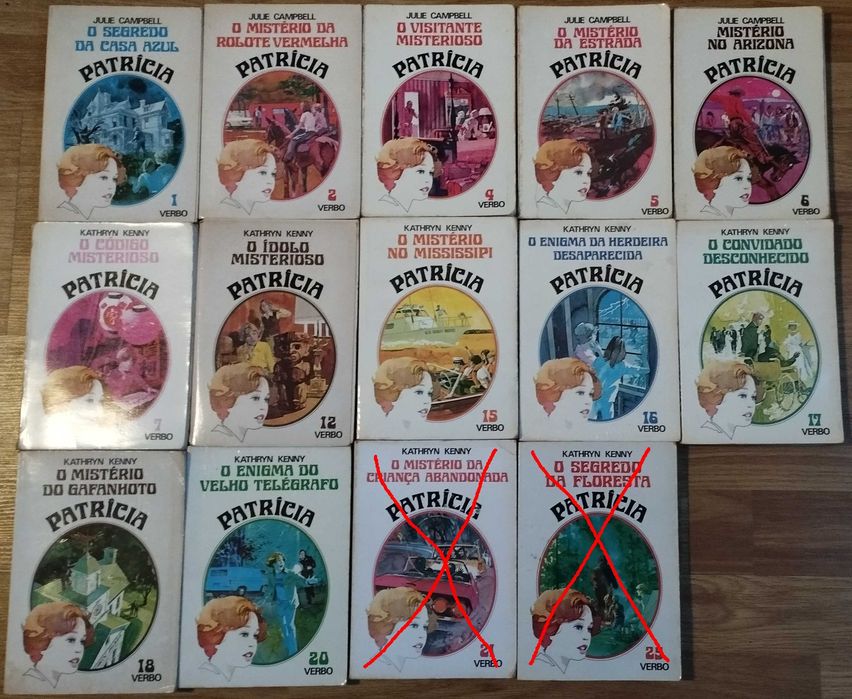 Livros da coleção Patrícia (Década de 80)