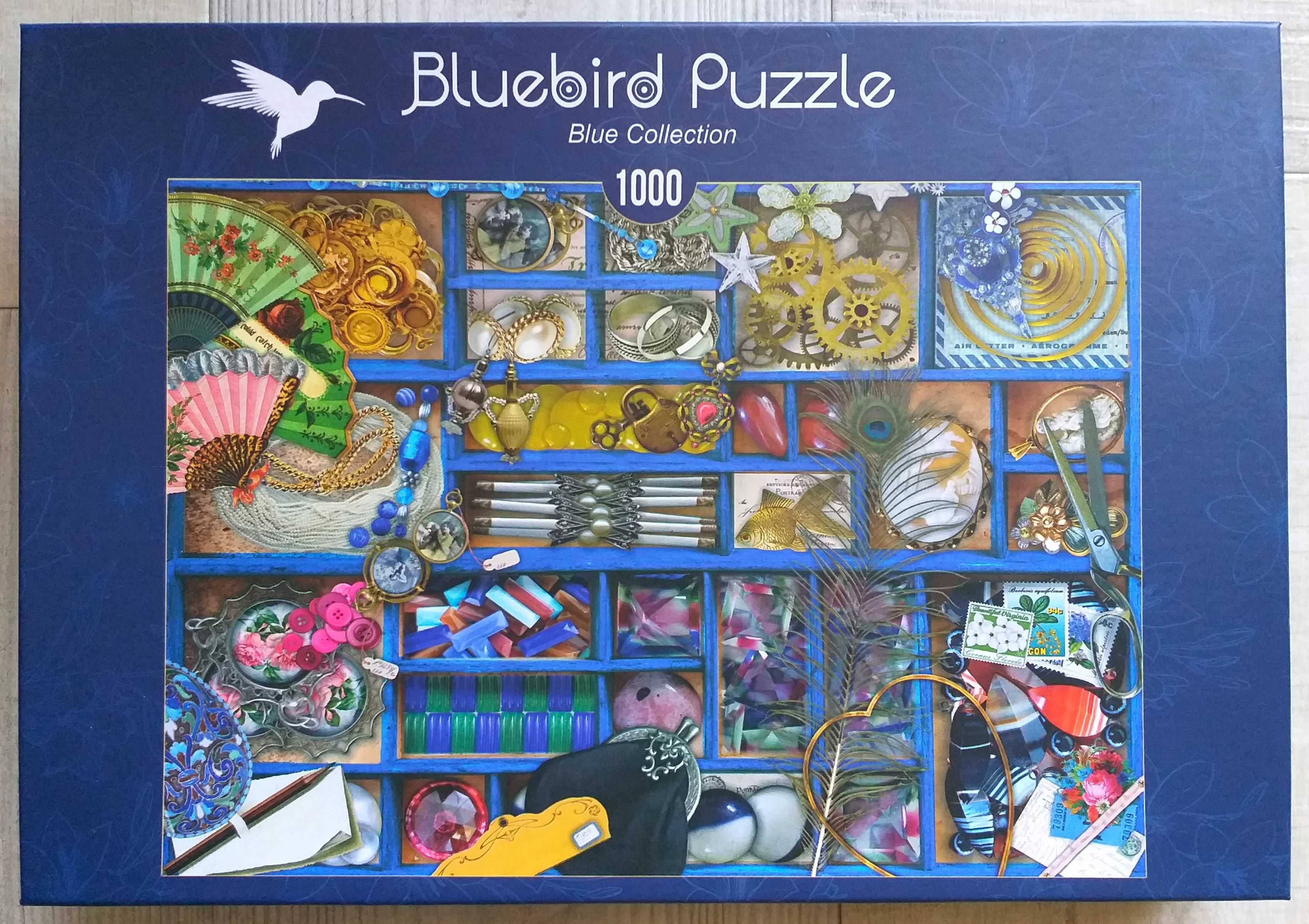 Puzzle Bluebird 1000 Niebieska kolekcja
