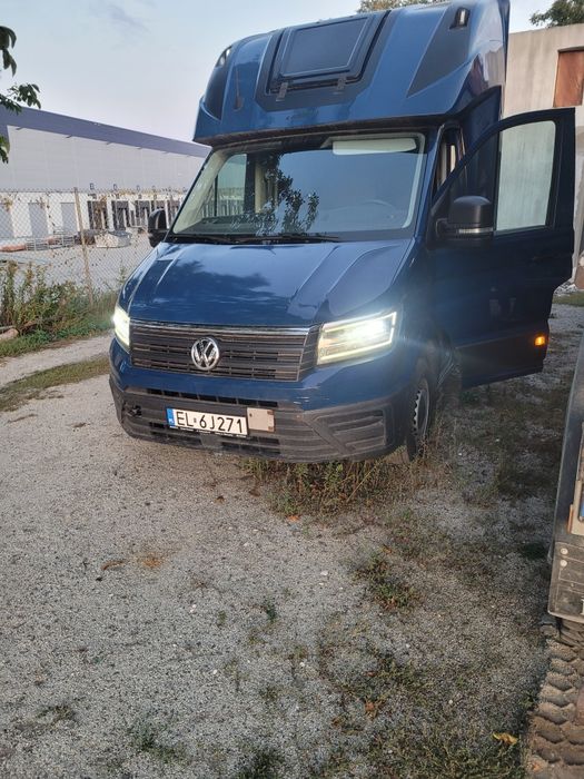 Vw crafter led webasto sypialka 2x laweta rama poduszki