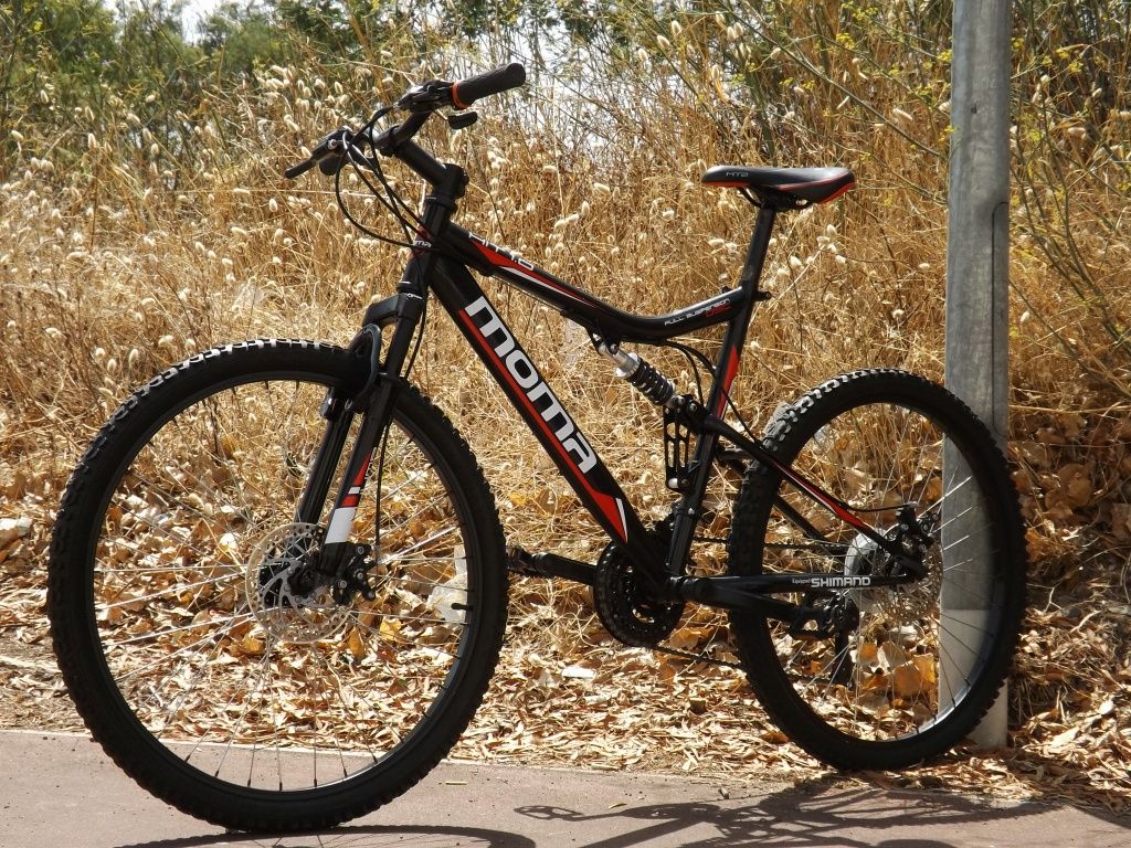 Bicicleta BTT Suspensão Total Moma Hit 1.0 - Roda 26 - Tamanho M"
