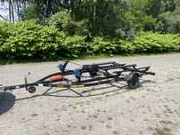 Przyczepka pod dwa skutery wodne