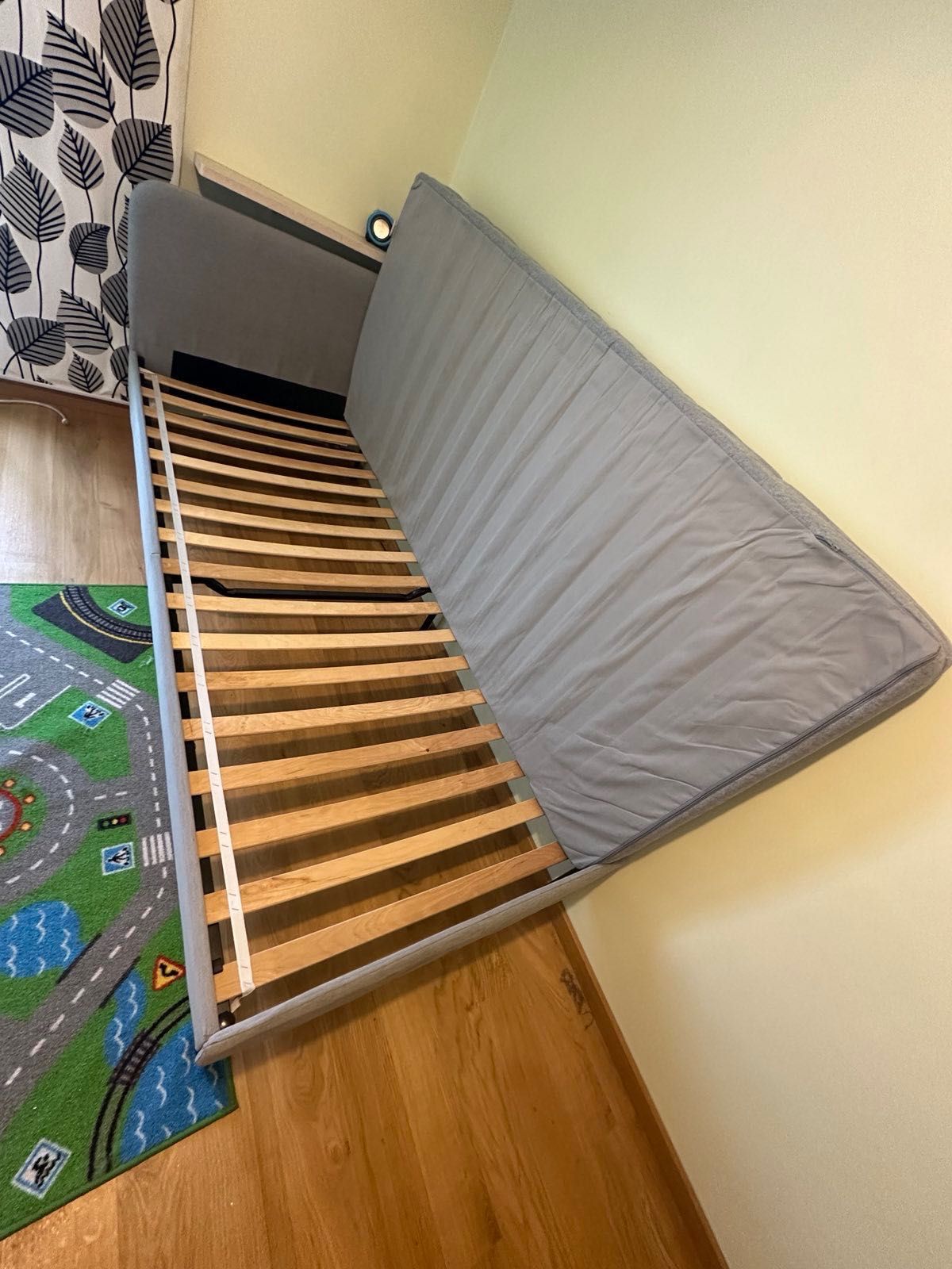 łóżko IKEA SLATTUM 90x200 z materacem