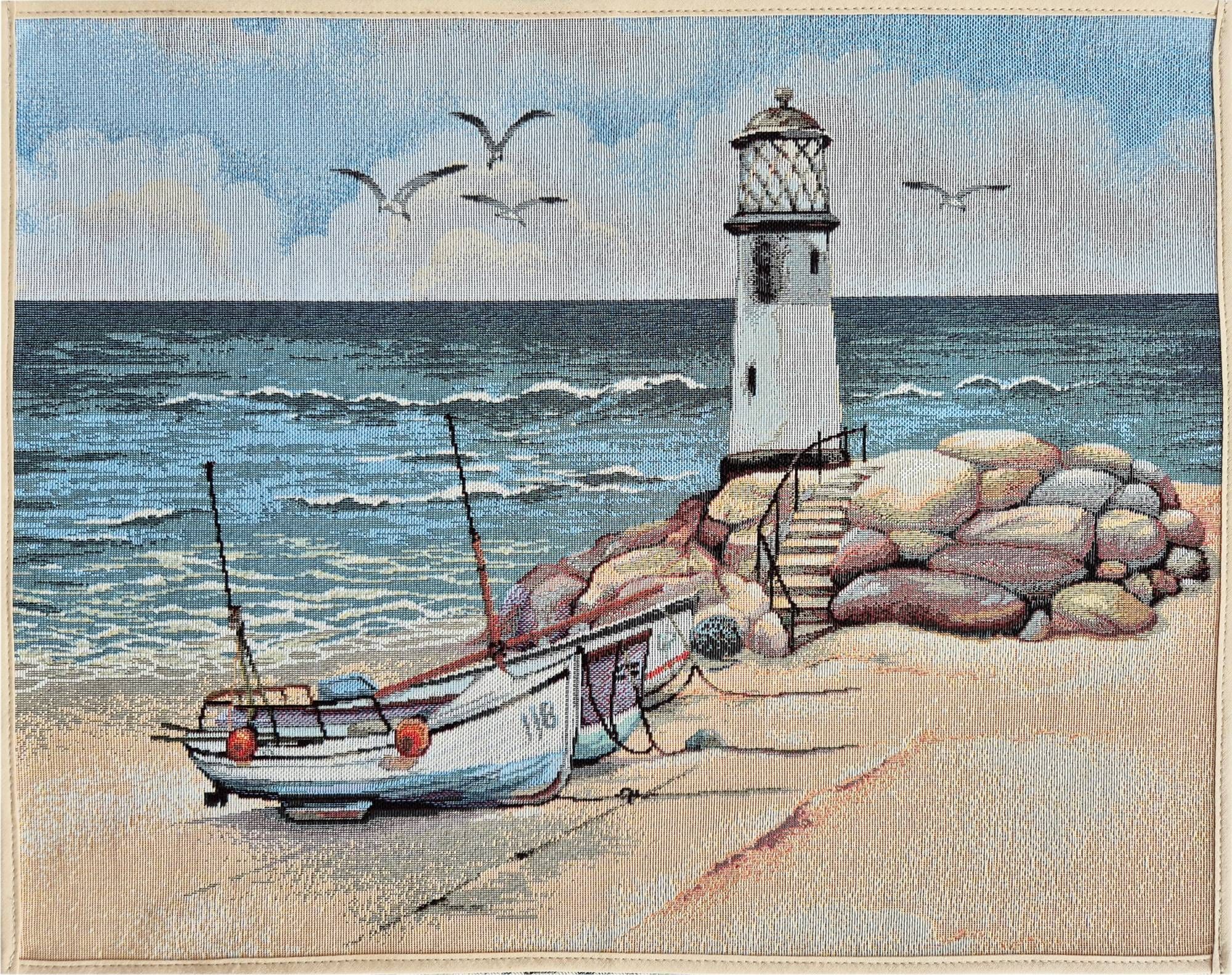 Serwetka 40x50 cm dekoracyjna gobelinowa 1339 Latarnia Morska