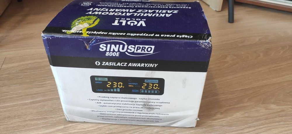 sinusPRO-800E В НАЯВНОСТІ Volt Polska Чиста сінусоїда Безперебойник