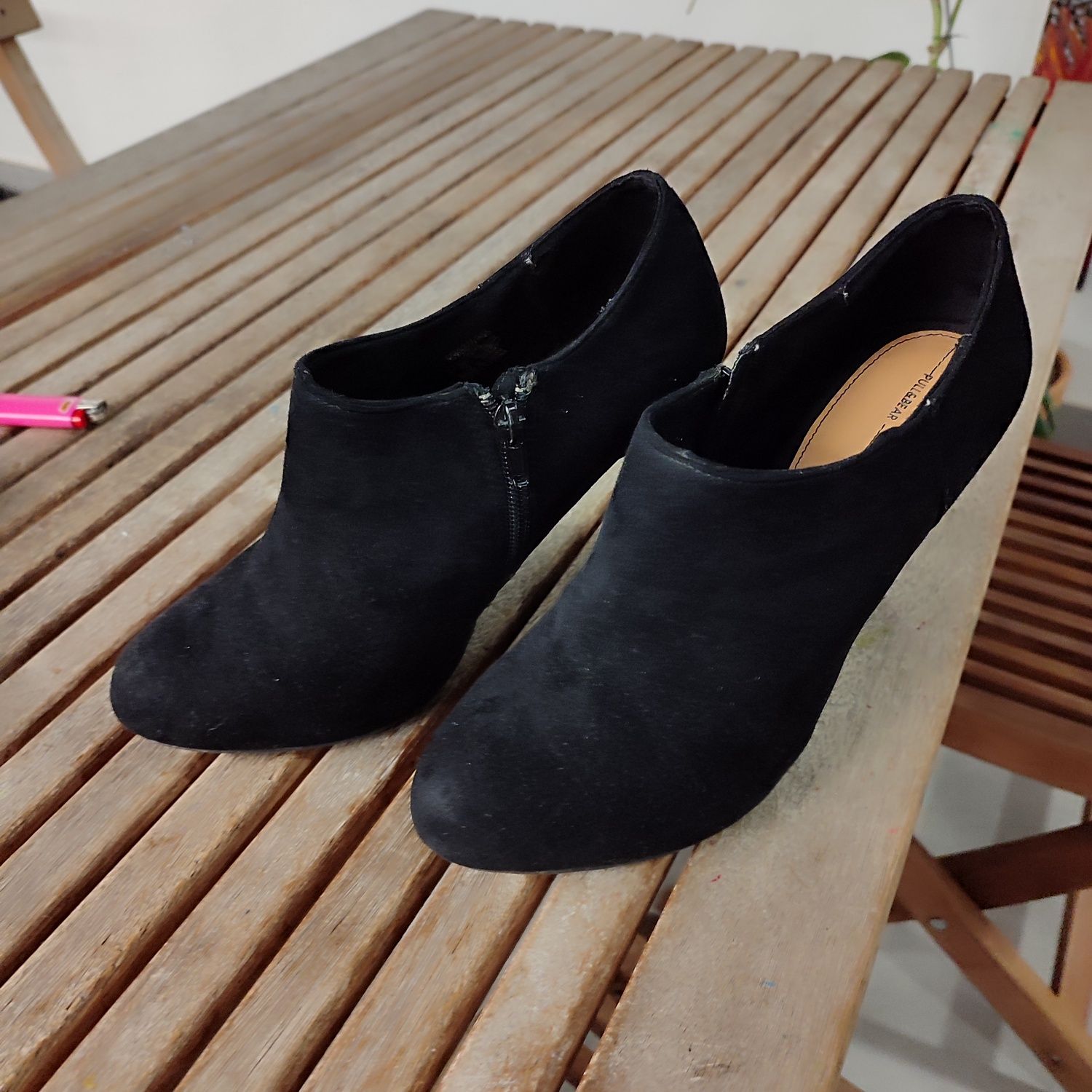 Botins pretos Pull and bear