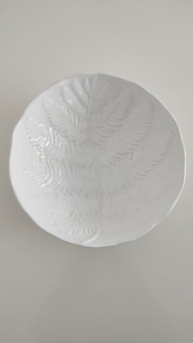 Saladeira/fruteira com feto - branco