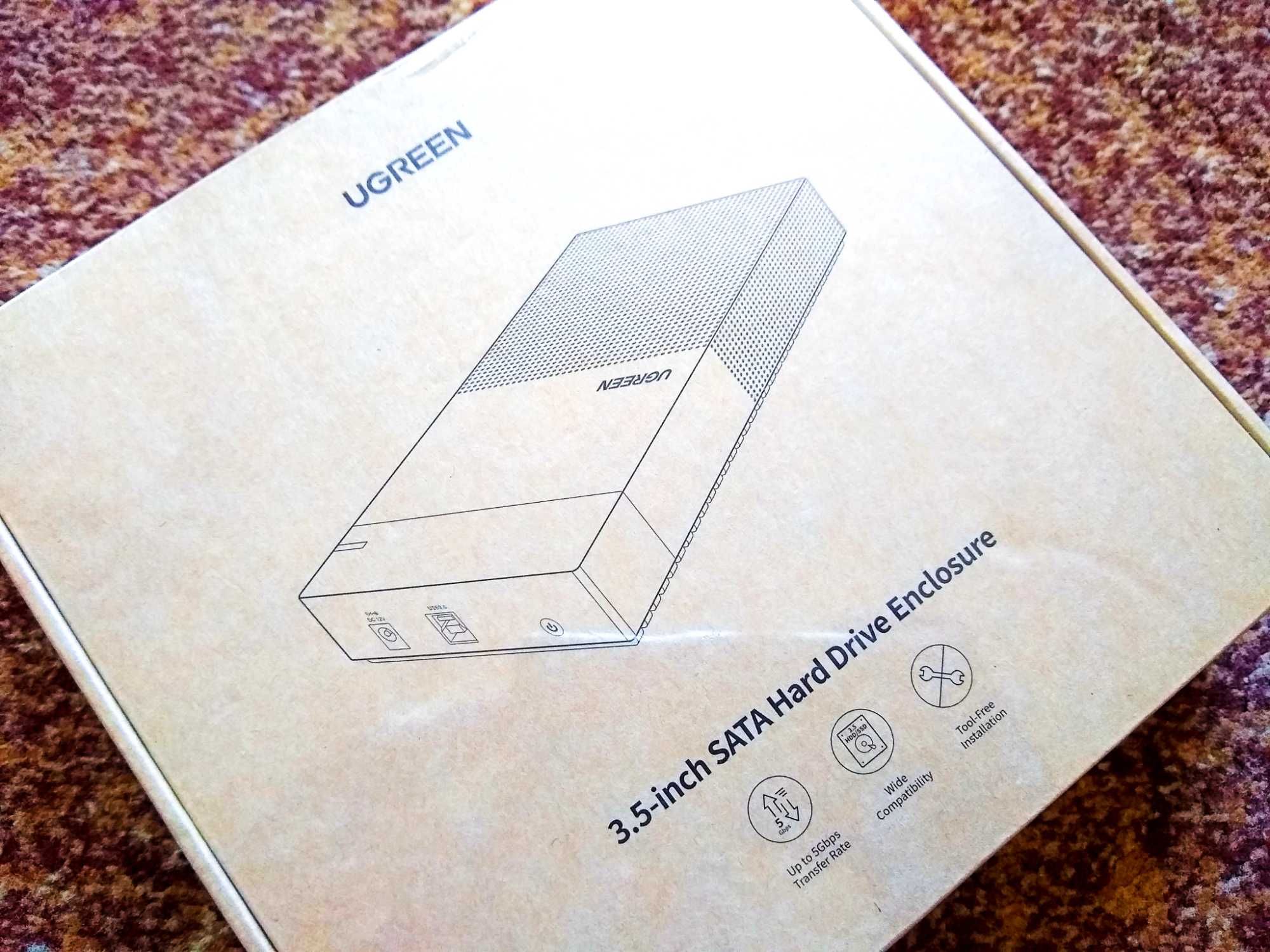 Карман для жесткого диска 3.5" от ТМ Ugreen (запечатанный)